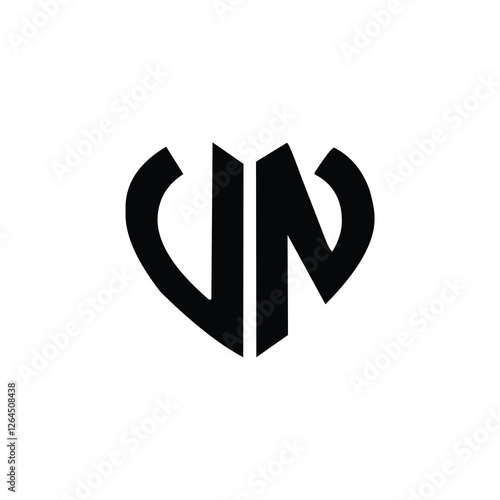 Free Download VN monogram logo design letter text name symbol monochrome logotype alphabet character simple logo - GFXLoad