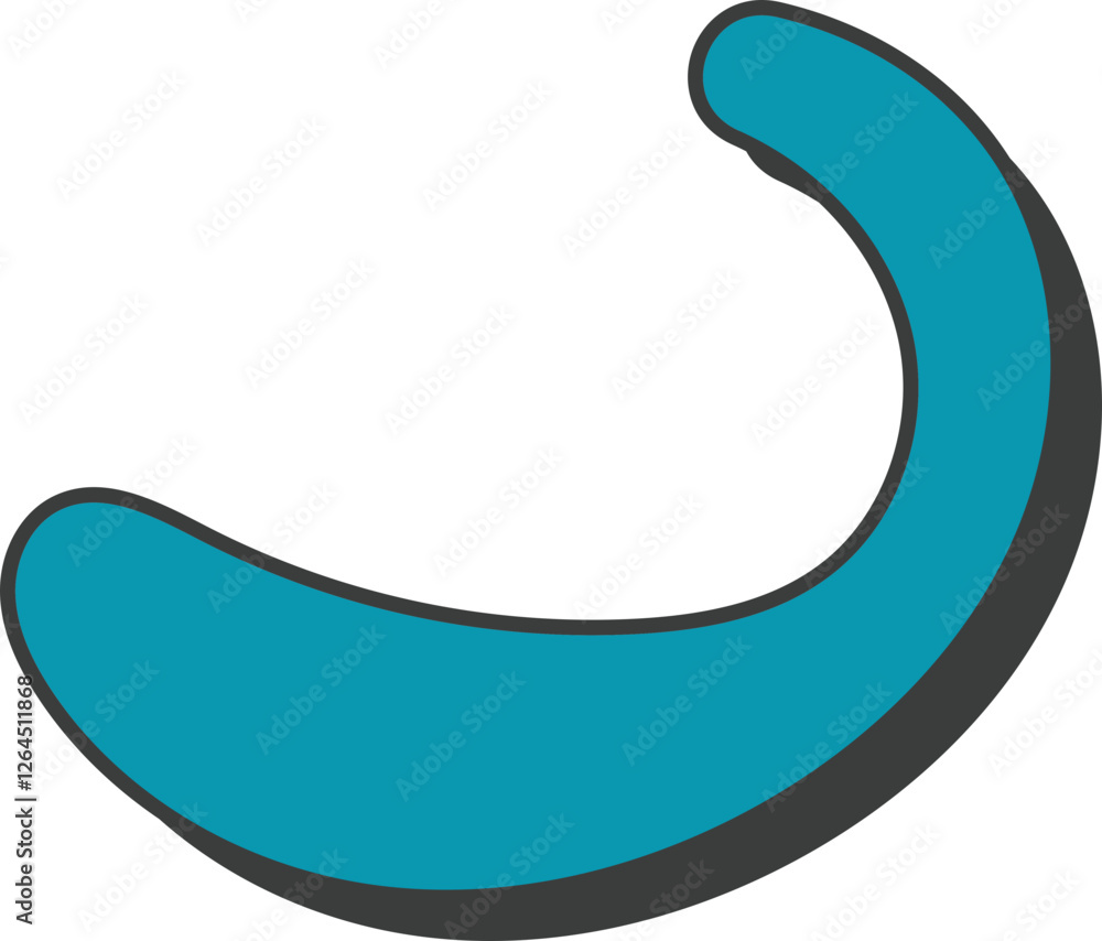 Abstract Retro Groovy Shape Element Decoration Abstract Retro Groovy Shape Element Decoration