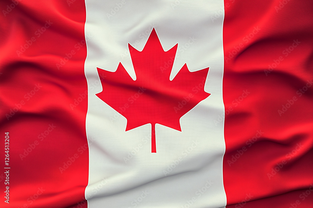 Canada's National Flag: A Detailed Textured Image Canada's National Flag: A Detailed Textured Image