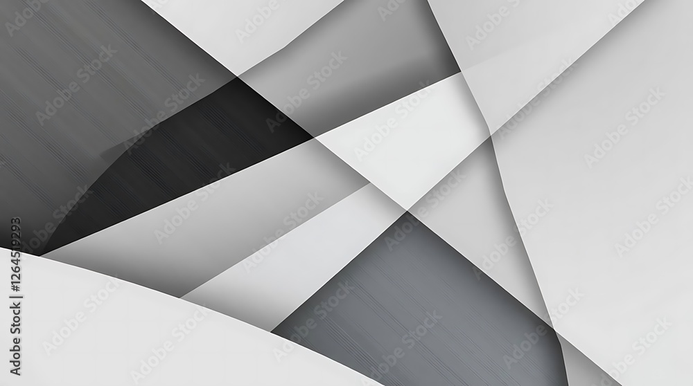 High-resolution abstract background image showcasing a dynamic composition of overlapping shapes and lines in varying shades of gray, rendered in a sleek and modern style, presented. High-resolution abstract background image showcasing a dynamic composition of overlapping shapes and lines in varying shades of gray, rendered in a sleek and modern style, presented.
