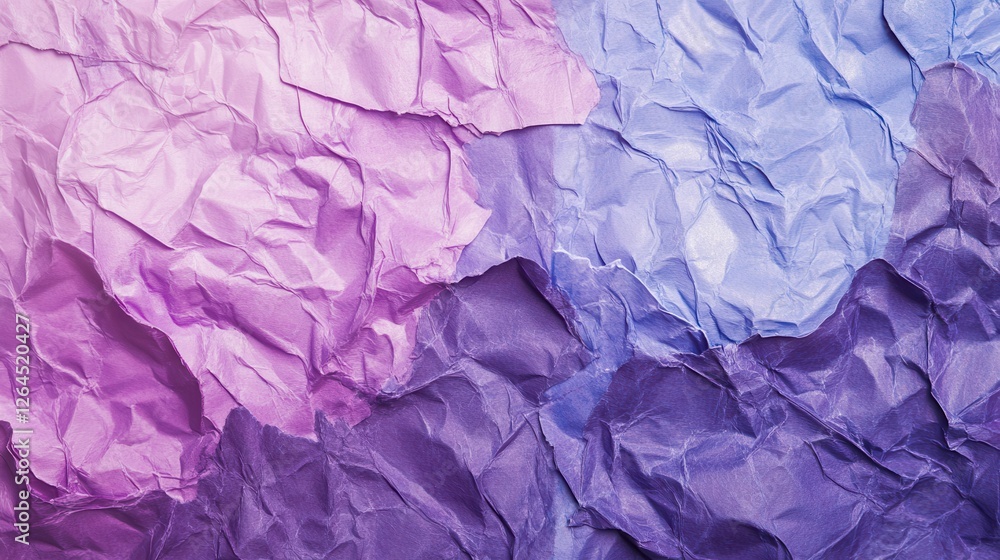 Fototapeta premium Crumpled pastel paper texture background design (5)