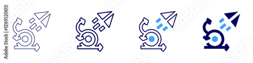 Scrum backlog icon in 4 different styles. Thin Line, Line, Bold Line, Duotone. Duotone style. Editable stroke