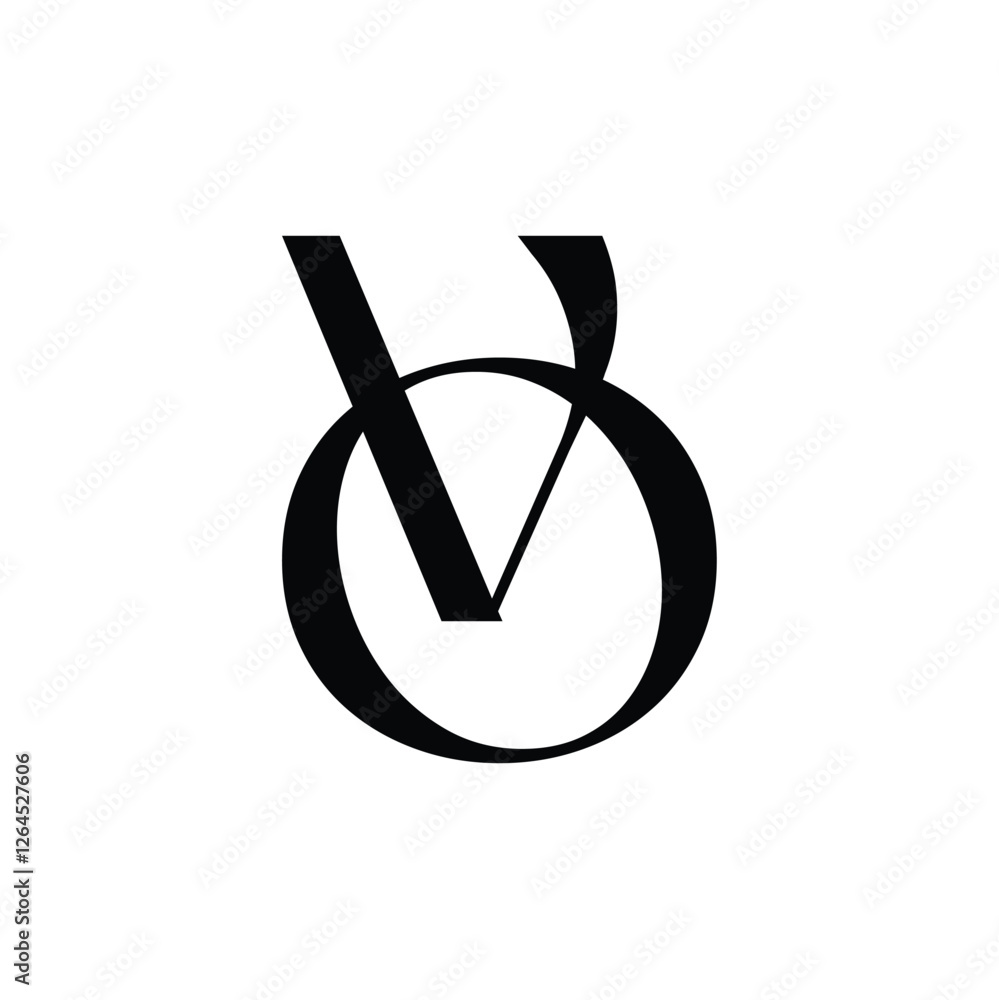 VO monogram logo design letter text name symbol monochrome logotype alphabet character simple logo VO monogram logo design letter text name symbol monochrome logotype alphabet character simple logo
