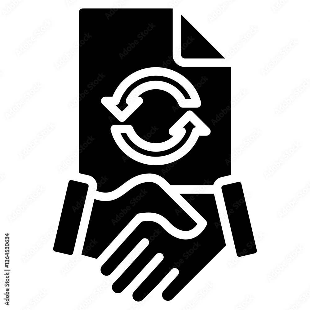 Power Of Attorney glyph icon