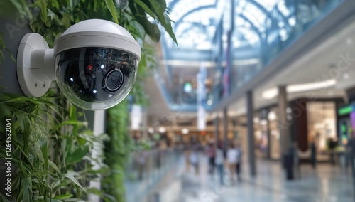 Security Camera in Modern Shopping Mall