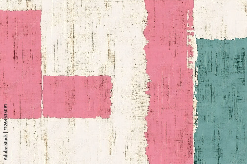 Abstract textured background with pink, teal, and off-white color blocks. Perfect for design projects needing a unique, artistic feel. Abstract textured background with pink, teal, and off-white color blocks. Perfect for design projects needing a unique, artistic feel.