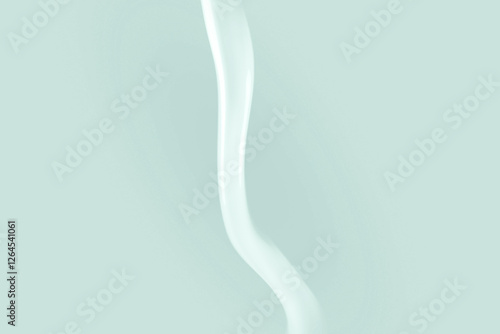 Fluid Dynamics Abstract Background in Light Teal Color