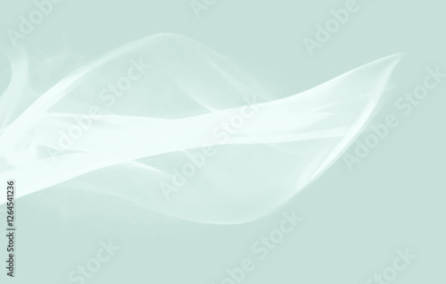 Fluid Dynamics Abstract Background in Light Teal Color