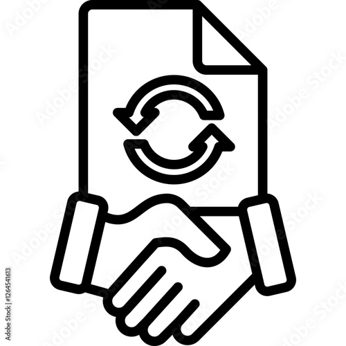 Power Of Attorney line icon
