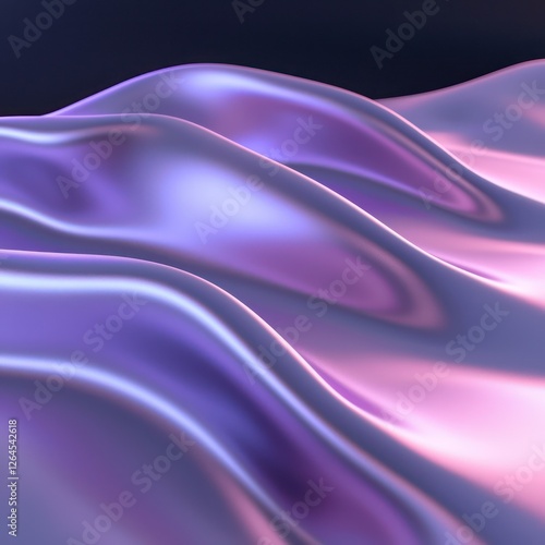 Wallpaper Mural Lavender to soft pink on dark matte, chrome texture, reflective and detailed. Torontodigital.ca
