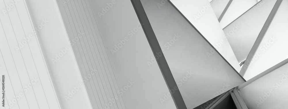 Fototapeta premium White cement architecture background banner