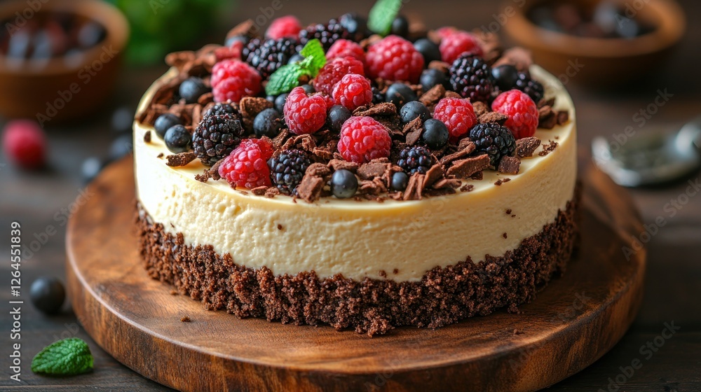 custom made wallpaper toronto digitalDelicious Creamy Berry Cheesecake
