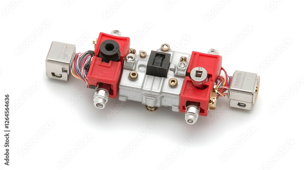 Fototapeta premium Closeup of a Complex Electronic Device Assembly