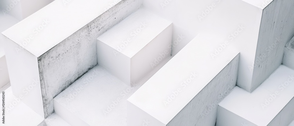 Minimalist White Geometric Background with 3D Cubes for Modern Design, Architectural Visuals, and Abstract Art Concepts Minimalist White Geometric Background with 3D Cubes for Modern Design, Architectural Visuals, and Abstract Art Concepts