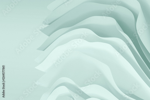 Light Teal Paper Fold Background for Minimalist and Elegant Designs