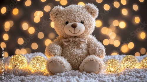 Wallpaper Mural Adorable Teddy Bear in a Magical Bokeh Setting Torontodigital.ca