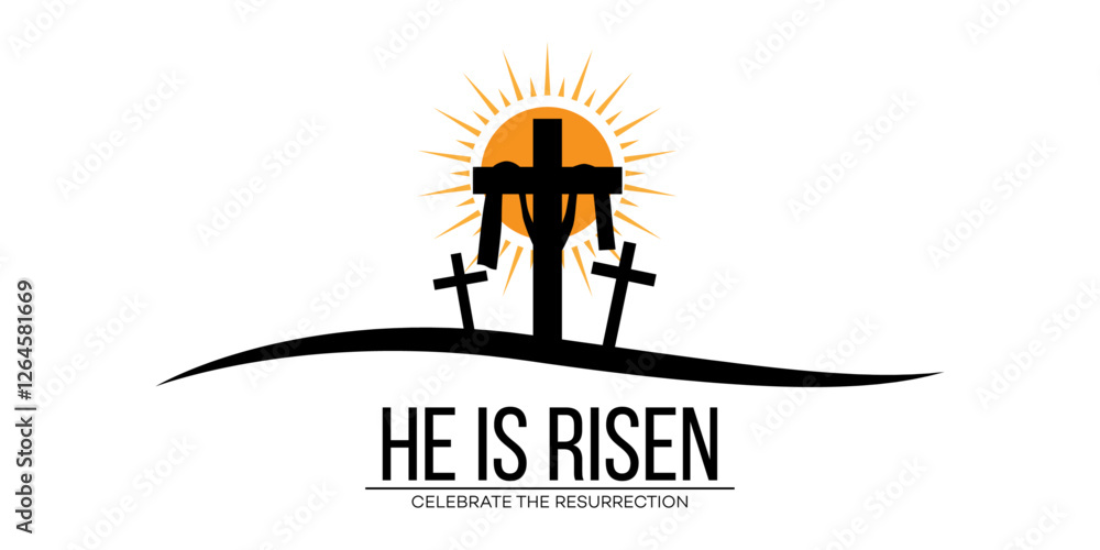 Fototapeta premium He is Risen, Easter Monday