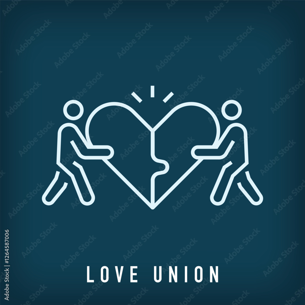 Creative love unity sign logo design. Vector flat style. Identity design for care, healthcare company. Creative love unity sign logo design. Vector flat style. Identity design for care, healthcare company.