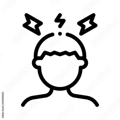 motion sickness line icon