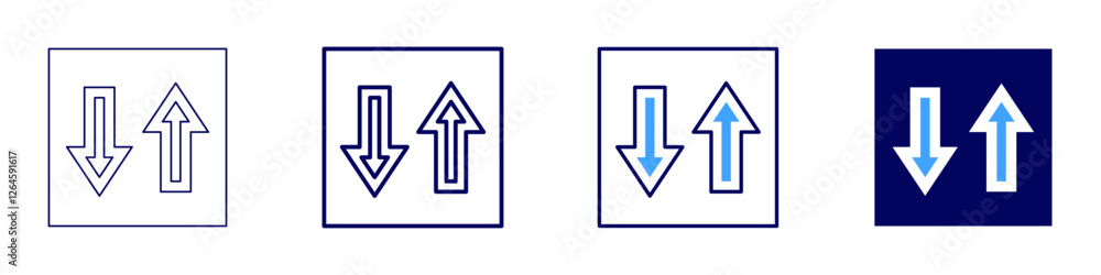 Priority icon in 4 different styles. Thin Line, Line, Bold Line, Duotone. Duotone style. Editable stroke Priority icon in 4 different styles. Thin Line, Line, Bold Line, Duotone. Duotone style. Editable stroke
