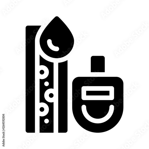 cholesterol glyph icon
