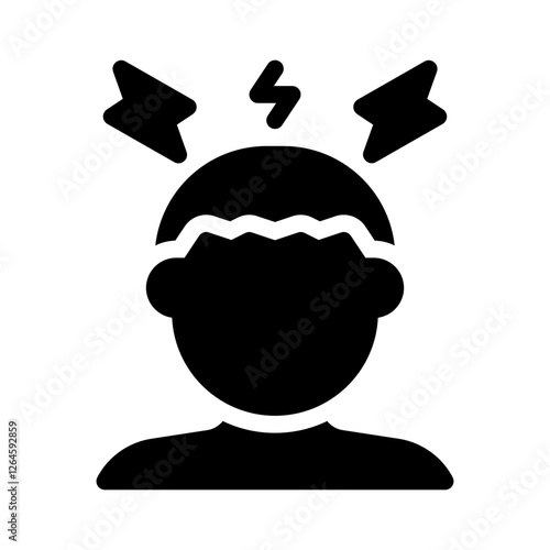 motion sickness glyph icon