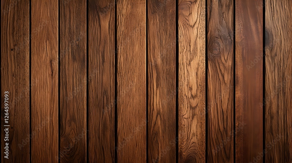 Fototapeta premium Dark Brown Vertical Wooden Planks Texture Background