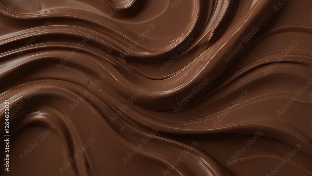 Abstract background of brown flowing creamy chocolate, concept for Pantone's 2025 colour of the year mocha mousse Abstract background of brown flowing creamy chocolate, concept for Pantone's 2025 colour of the year mocha mousse