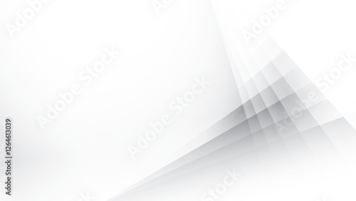 Abstract geometric white and gray color, modern design stripes background with straight lines, rectangle shape. Vector illustration.