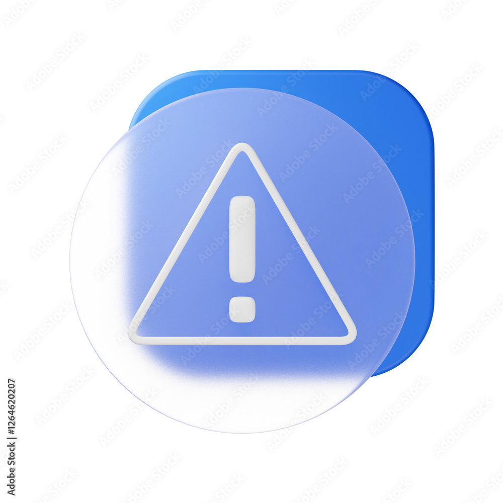 3d alert caution attention icon 3d alert caution attention icon