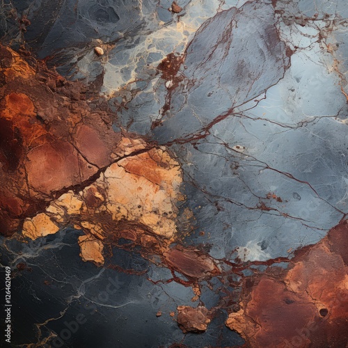 Elegant Dark Brown and Blue Marble Tile for Stylish Home Design