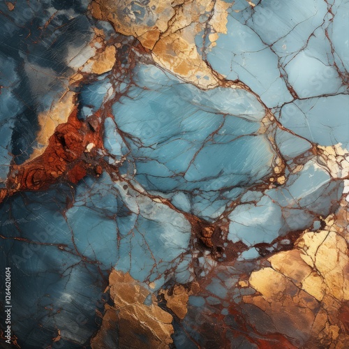 Elegant Dark Brown and Blue Marble Tile for Stylish Home Design