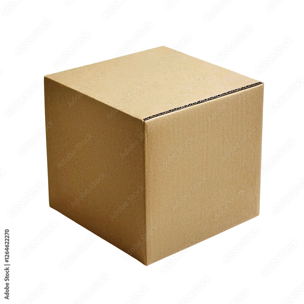 Plain Brown Cardboard Box for Packaging, Storage, and Shipping with Clean Lines and Simple Design for Commercial Use Plain Brown Cardboard Box for Packaging, Storage, and Shipping with Clean Lines and Simple Design for Commercial Use