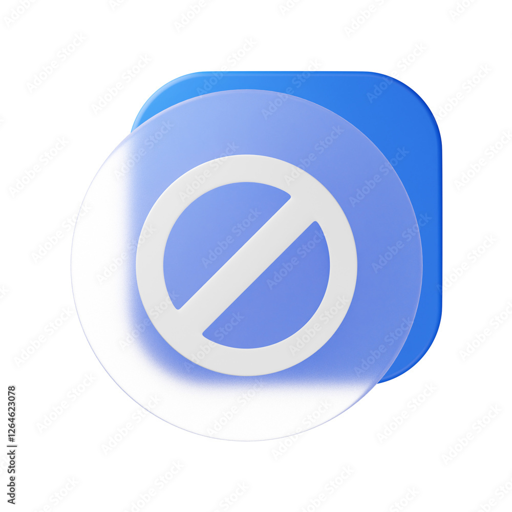 3d forbidden icon 3d forbidden icon