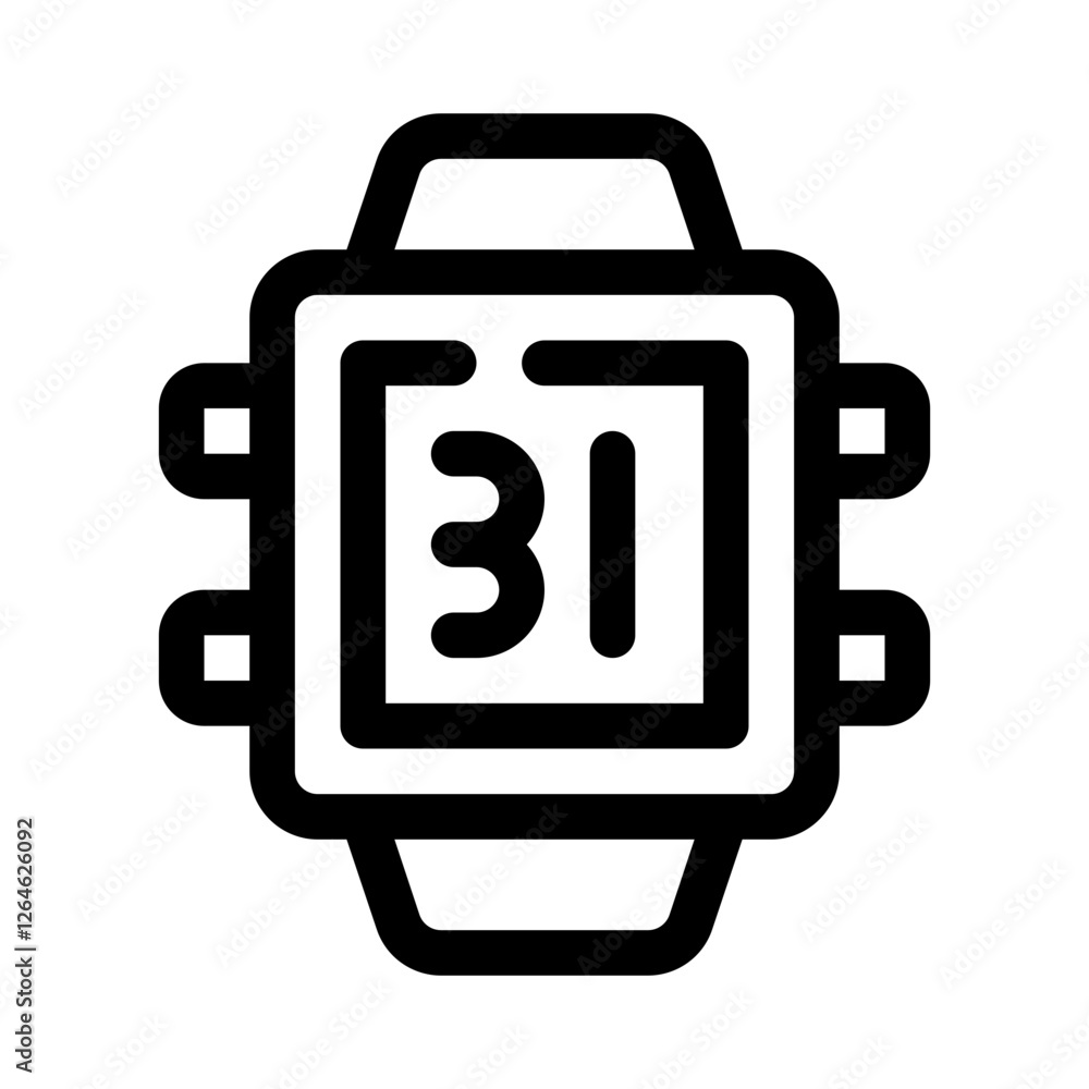 fitness tracker line icon fitness tracker line icon