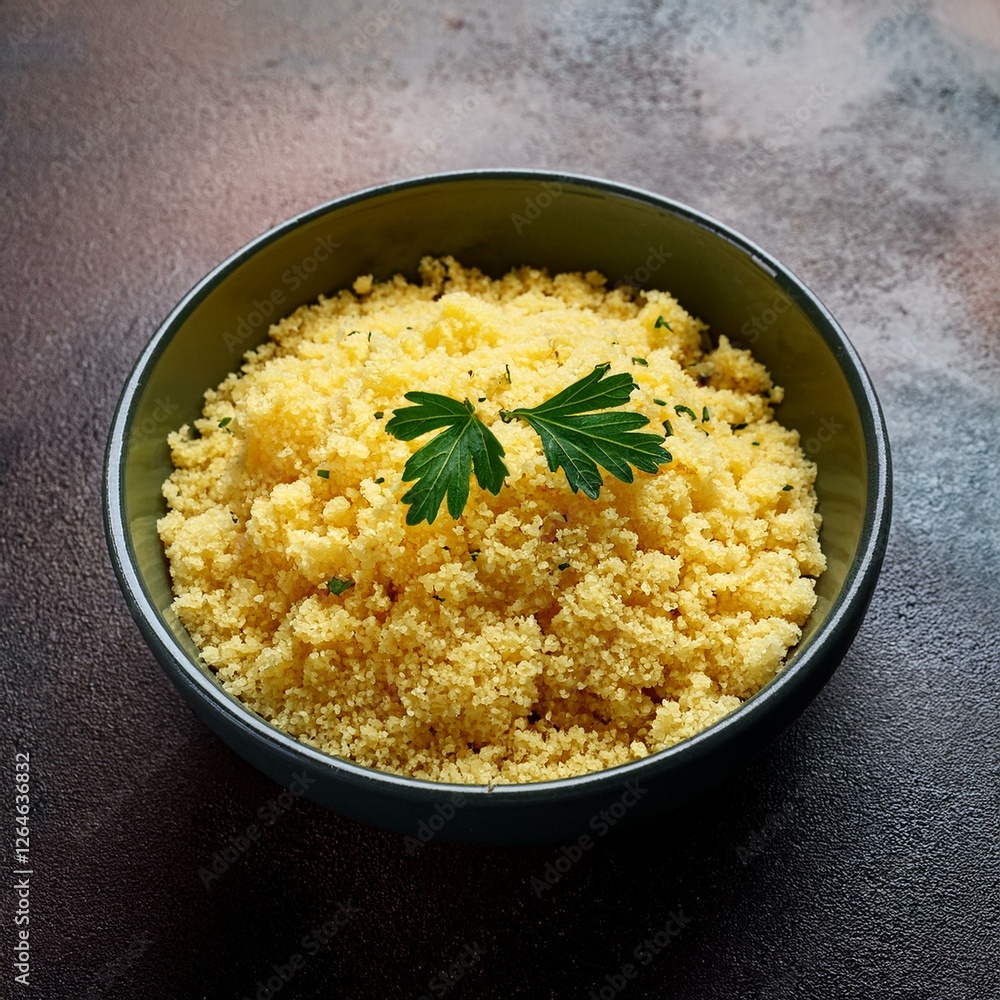 Fresh healthy traditional couscous