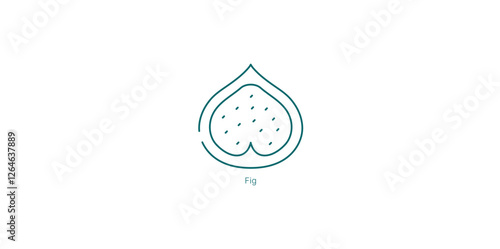 Fruity Fig Creamy Earthy Notes Vector Icon