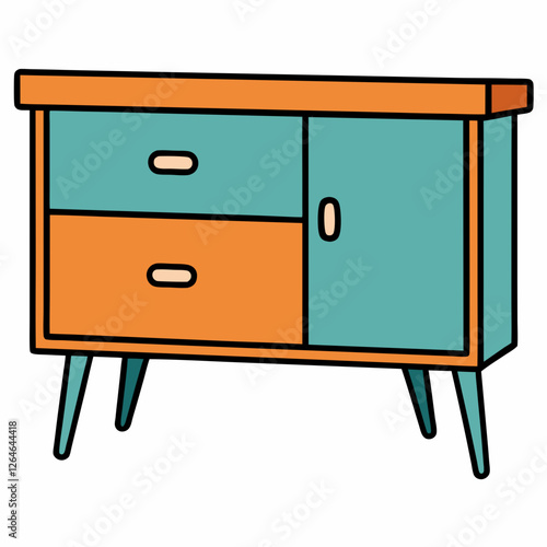 old wooden cabinet