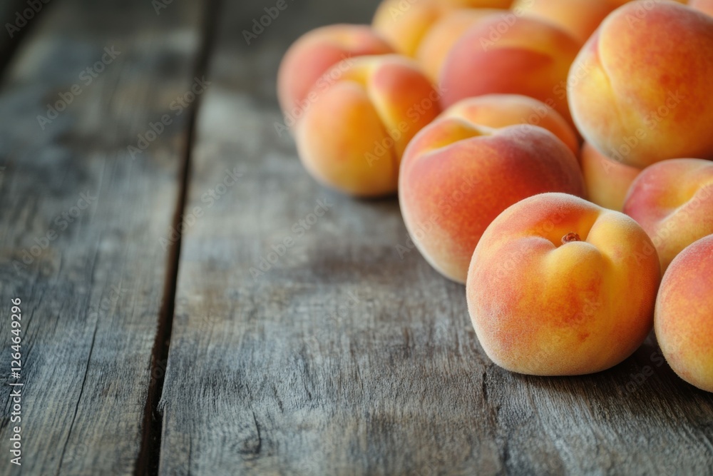 Canned Peaches. Fresh Peach Closeup in Wooden Bowl with Jar on Table Canned Peaches. Fresh Peach Closeup in Wooden Bowl with Jar on Table