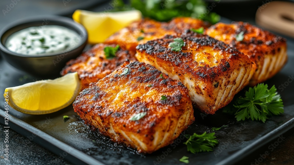 Delicious Pan-Seared Salmon with Lemon and Creamy Dill Sauce Delicious Pan-Seared Salmon with Lemon and Creamy Dill Sauce