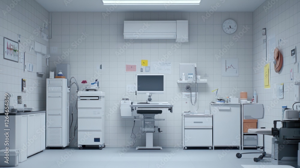 Bright Empty Modern Medical Clinic Interior Bright Empty Modern Medical Clinic Interior