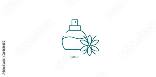 Spicy Saffron Luxurious Scent Profiles Vector Icon