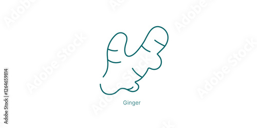 Spicy Ginger Energizing Scent Profile Vector Icon