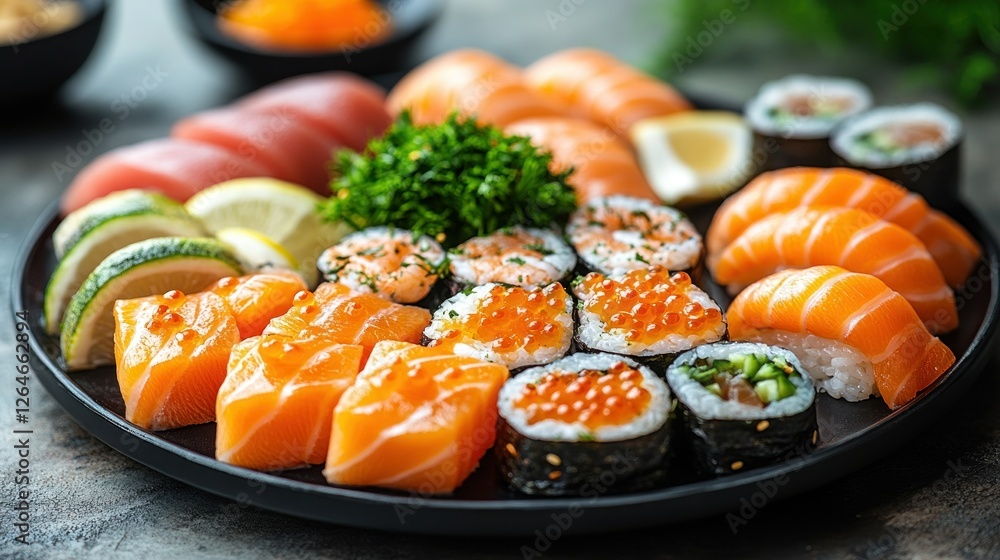 Delectable Sushi Platter: A Culinary Masterpiece Delectable Sushi Platter: A Culinary Masterpiece