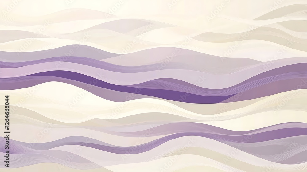 Abstract Lavender and Cream Wave Pattern Design Abstract Lavender and Cream Wave Pattern Design