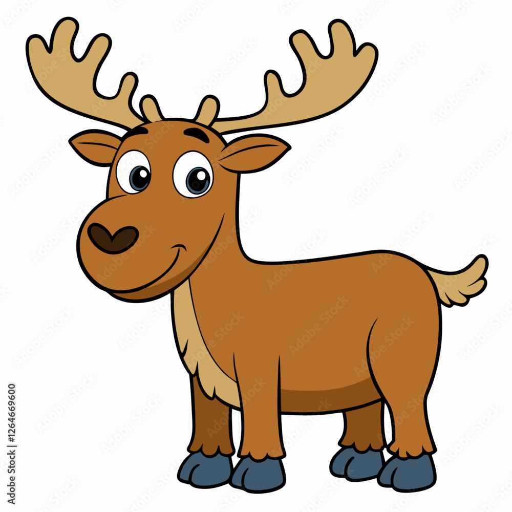 Fototapeta premium deer with a red nose