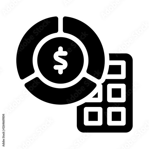 expense tracker glyph icon