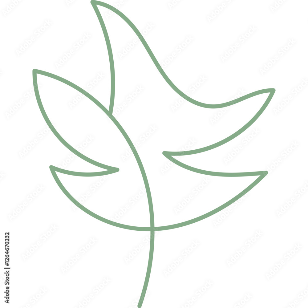 Fototapeta premium Abstract Plants Line