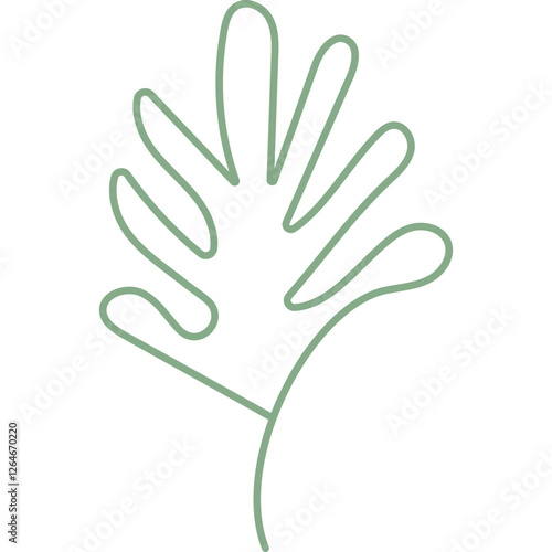 Abstract Plants Line