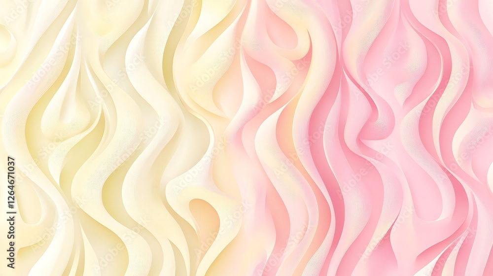 Fototapeta premium Abstract Pastel Wave Pattern Design